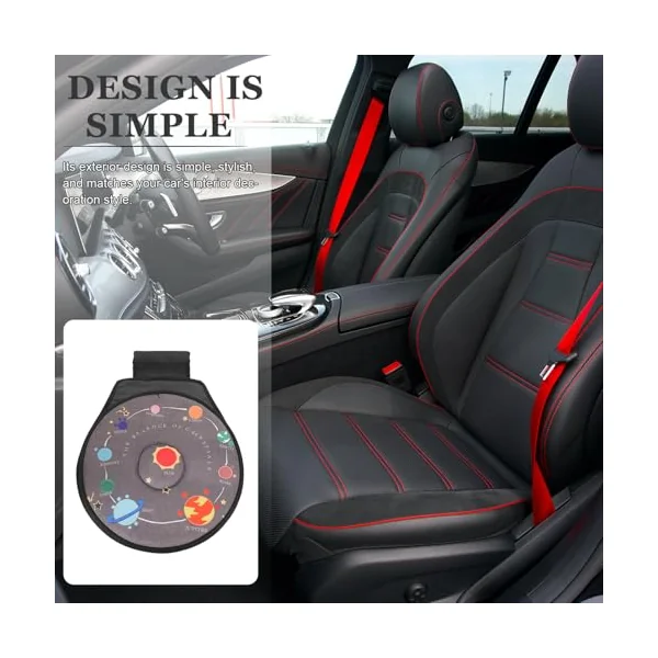 Healvian Rotating Car Seat Swivel Cushion 360° Rotating Seat Pad Pleated Cloth, Sponge and Plastic, Lightweight and Wear-resistant, Portable for Elderly, Pregnant Women, and Mobility Aid
