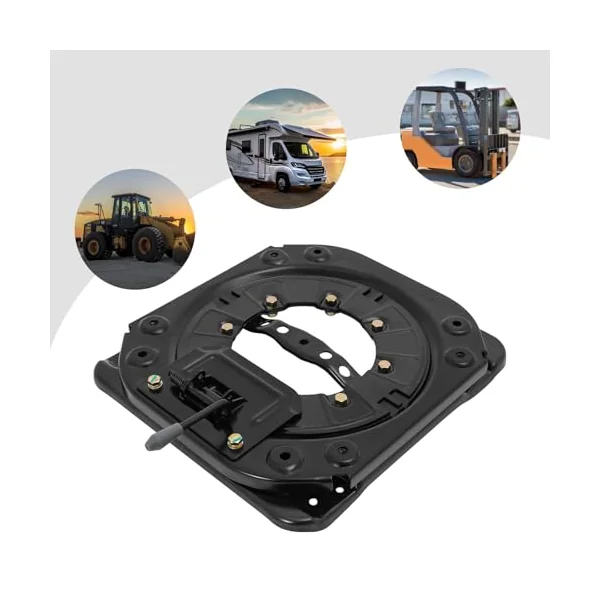 Heavy Duty Seat Swivel Base, 360° Rotating Car Seat Base, 3mm Cold Rolled Steel Plate, Universal Swivel Mount, 286.6lbs Load Capacity, for RVs, Campers, Trucks, Buses, Commercial Vehicles
