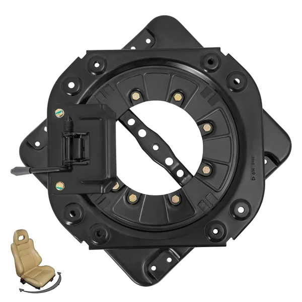 Heavy Duty Seat Swivel Base, 360° Rotating Car Seat Base, 3mm Cold Rolled Steel Plate, Universal Swivel Mount, 286.6lbs Load Capacity, for RVs, Campers, Trucks, Buses, Commercial Vehicles