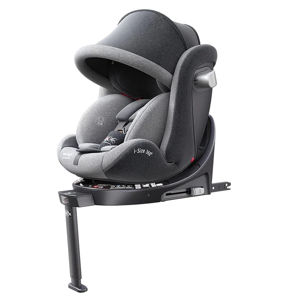 Heekin 360 Swivel i-Size Baby Car Seat with ISOFIX, for Newborn to 12 Years Old (40-150cm), Group 0+/1/2/3, Rear Facing with 4 Recline Positions, with a Sun Cover