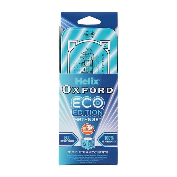 Helix Oxford Cyber Eco Maths Set - Blue