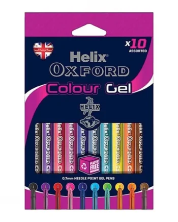Helix Oxford Gel Pens 10 Pack