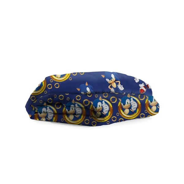 hermet Sonic Single Duvet Cover, Single Cotton, Duvet Cover Set with Pillowcase, 100% Cotton, Official Product