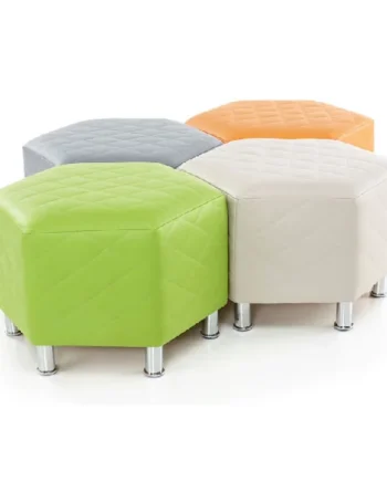 Hexagonal Quilted Seating - Set of 4