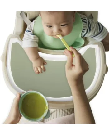 High Chair Mat for Tray, Food Catcher for High Chair High Chair Food Grade | Silicone Tray Finger Foods Placemat for Boys and Girls, Non-Slip Silicone Placemat