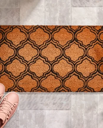 Home Collections Printed Pattern Coir Mat - Moroccan Design
