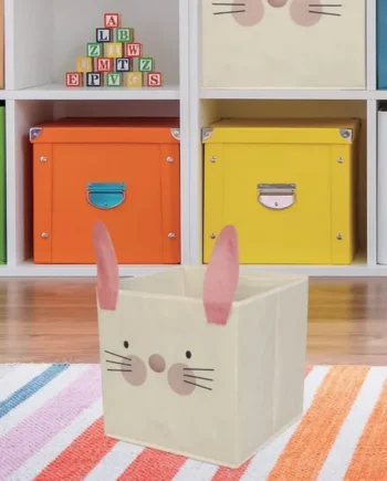 Home Collections The Kids Edit Fabric Cube Set Of 2 - Bunny