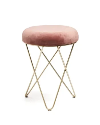 Home Collections Velvet Metal Footstool