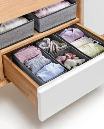 Home Solutions Fabric Box Organisers 6 Pack