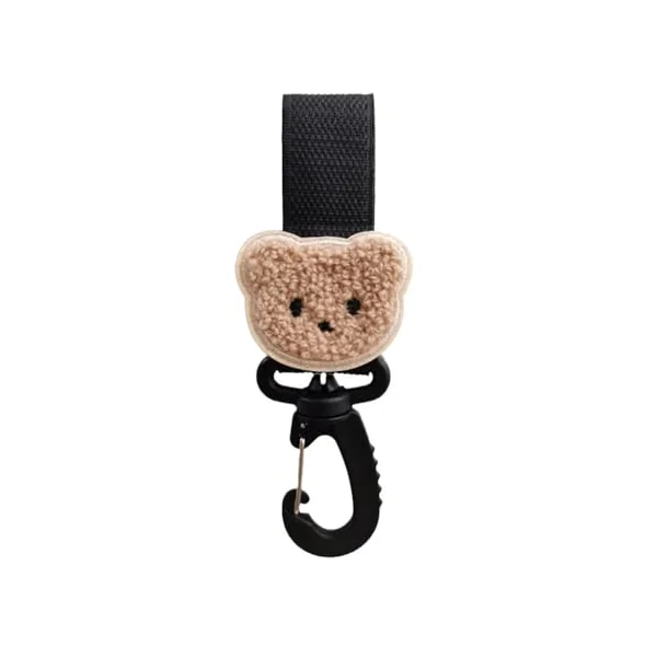 Hooks for Diaper Bag Stroller Strap with Clip Pram Pet Cart Hook for Hanging Shopping Bags Handbag