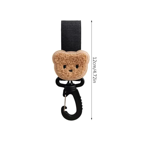 Hooks for Diaper Bag Stroller Strap with Clip Pram Pet Cart Hook for Hanging Shopping Bags Handbag