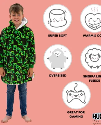 HUGZEE Minecraft Face Snuggle Hoodie