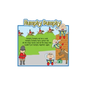 Humpty Dumpty Nursery Rhyme Sign