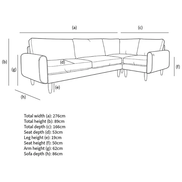 Hutch Slim Reversible Round Arm 5 Seater Sofa - Sage Green