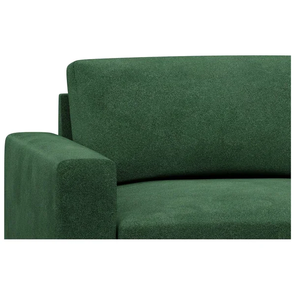Hutch Velvet Block Arm 7 Seater Corner Sofa - Sage Green