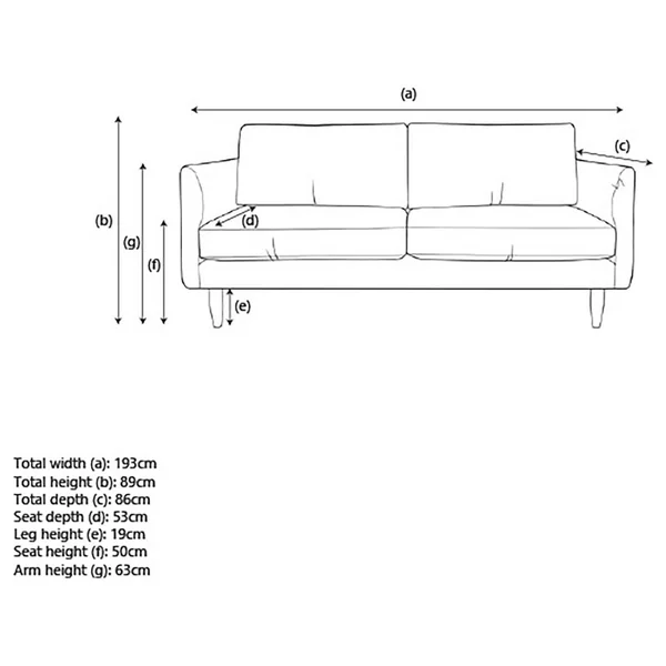 Hutch Velvet Curve Arm 3 Seater Sofa - Sage Green