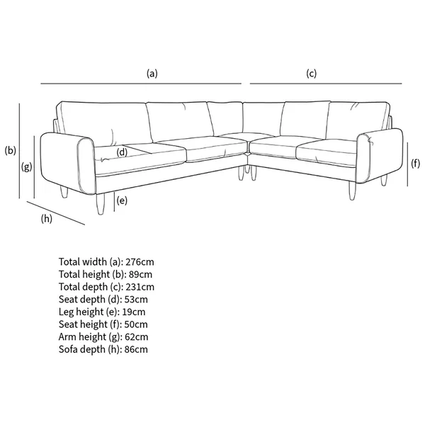 Hutch Velvet Round Arm 6 Seater Corner Sofa - Sage Green