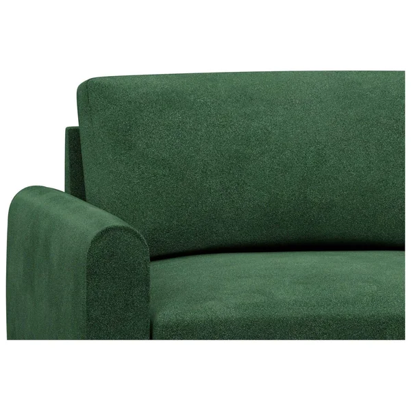 Hutch Velvet Round Arm 7 Seater Corner Sofa - Sage Green