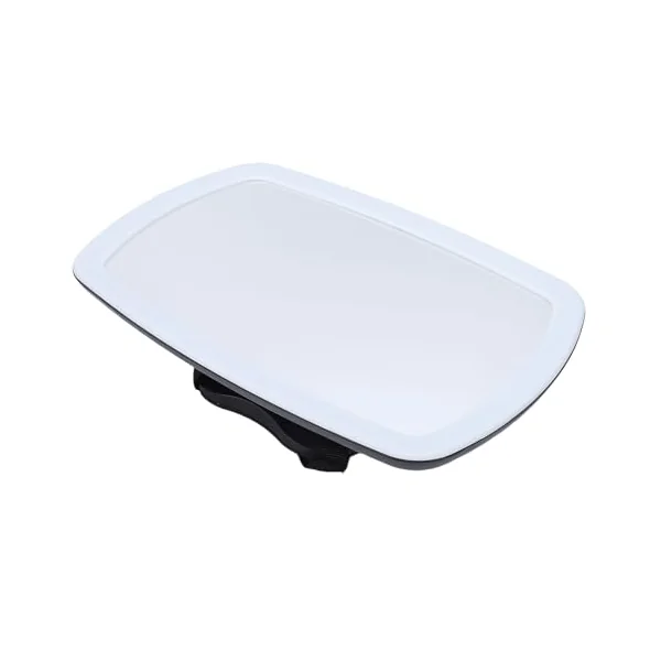 Hyuduo Baby Car Mirror with Light, Rear Facing Car Seat Mirror, ABS and Acrylic 120° Wide View, Remote LED Night Light, 360° Adjustable for Infants and Parents Driving