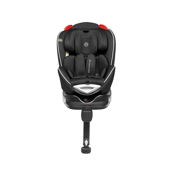 Ickle Bubba Radial Group 0+/1/2 360 Spin Isofix Car Seat (Black) | 360° Rotating Design, Booster Seat Suitable from Birth to 25kg, Integrated ISOFIX Base for Secure Installation