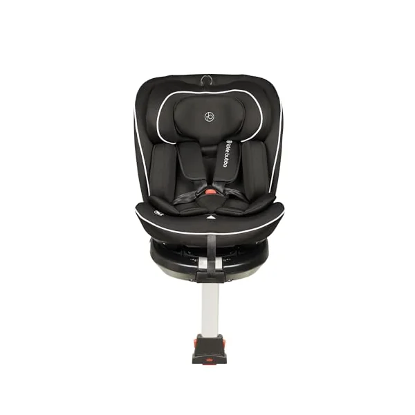 Ickle Bubba Radial i-Size Plus 360°, ISOFIX Rotating Car Seat (Black) | Birth to 150cm (Approx. 12 years), Rear & Forward Facing, Memory Foam Headrest, Side Impact Protection. Meets ECE R129