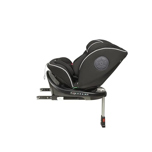 Ickle Bubba Radial i-Size Plus 360°, ISOFIX Rotating Car Seat (Black) | Birth to 150cm (Approx. 12 years), Rear & Forward Facing, Memory Foam Headrest, Side Impact Protection. Meets ECE R129