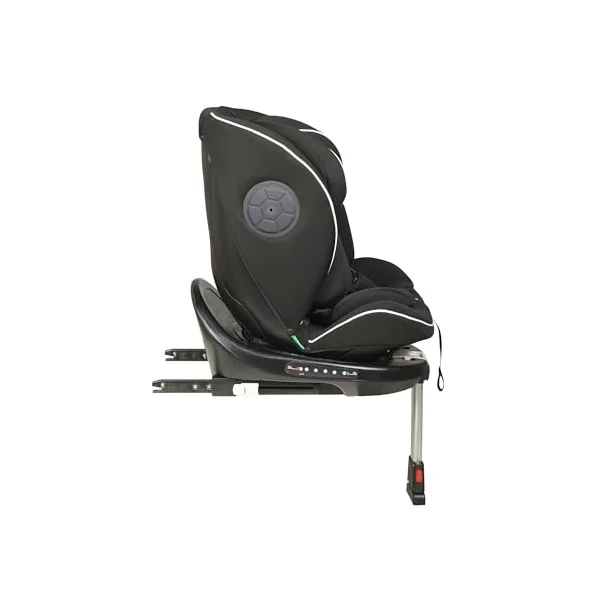 Ickle Bubba Radial i-Size Plus 360°, ISOFIX Rotating Car Seat (Black) | Birth to 150cm (Approx. 12 years), Rear & Forward Facing, Memory Foam Headrest, Side Impact Protection. Meets ECE R129