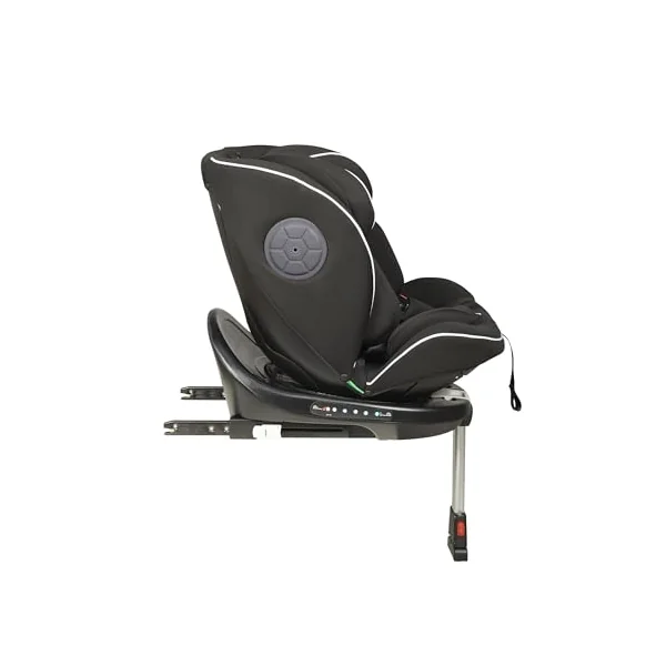 Ickle Bubba Radial i-Size Plus 360°, ISOFIX Rotating Car Seat (Black) | Birth to 150cm (Approx. 12 years), Rear & Forward Facing, Memory Foam Headrest, Side Impact Protection. Meets ECE R129