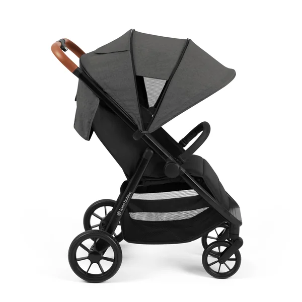 Ickle Bubba Stomp Stride Baby Stroller, Lightweight Travel Stroller & Pushchair with Extra Large Seat, Multi-Terrain EVA Wheels, UPF50+ Extendable Hood & Raincover, Birth to 22kg, Charcoal Grey