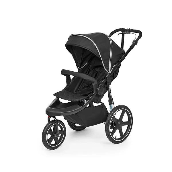 Ickle Bubba Venus Jogger Pro All Terrain Pushchair (Midnight) | 3 Wheel Jogging Running Buggy Air Filled Tyres, Rear Suspension, Handlebar Brake, UPF50+ Hood, From Birth to 22kg