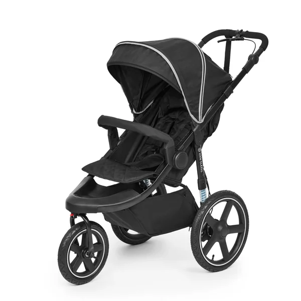 Ickle Bubba Venus Jogger Pro All Terrain Pushchair (Midnight) | 3 Wheel Jogging Running Buggy Air Filled Tyres, Rear Suspension, Handlebar Brake, UPF50+ Hood, From Birth to 22kg