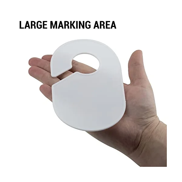 IFAMIO 20 Pack Clothing Rack Size Dividers Blank Closet Separators for Clothes Baby Closet Size Divider Hooks Wardrobe Large Hangers Clothing Size Dividers for Racks Hanging Closet Organizer