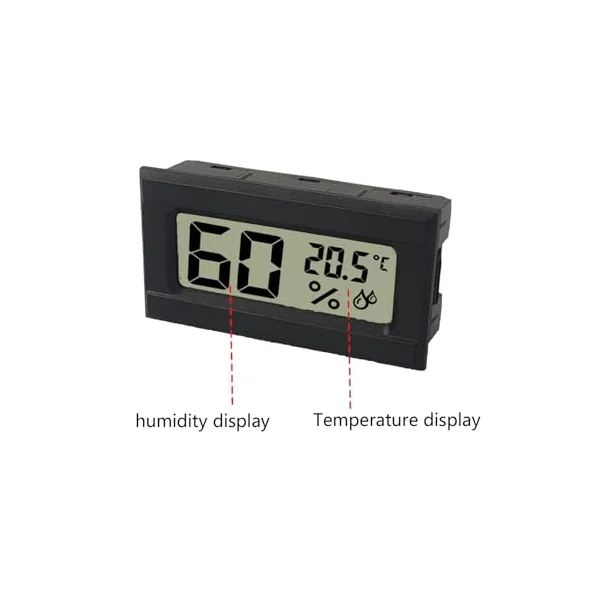 Indoor Digital Thermometers Hygrometer Temperature Gauge for Home Offices Car with Memory Function and Easy Mounted Design Home Offices Temperature Monitor