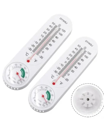 Indoor Hygrometer Thermometer Analog 2 Pack Wall Mountable Humidity Gauge for Greenhouse Terrarium Incubator without Batteries