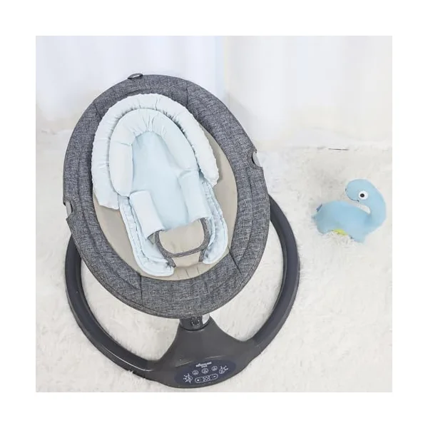Infant Car Seat Insert, Baby Car Seat Head & Body Support with Straps Pads, Soft Newborn Preemie Carseat Insert Cushion for Girls Boys, Fits Carseat, Stroller, Swing, Bouncer, Light Blue