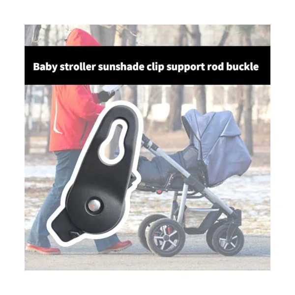 Infant Carriage Sunshade Holder Clip GeneralBaby Pram Shade Fastener Canopy Fixation Clip provideStable