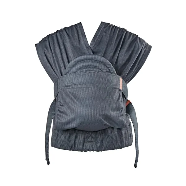 Infantino - Hug & Cuddle Adjustable Hybrid Wrap - Hybrid Baby Carrier and Sling - Simple Pressure Relief - Quilted Privacy Cover - Baby Essentials for Newborn 7-26lbs (3,2 à 11,8 kg) - Dark Grey
