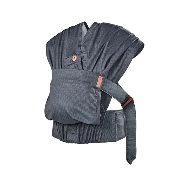 Infantino - Hug & Cuddle Adjustable Hybrid Wrap - Hybrid Baby Carrier and Sling - Simple Pressure Relief - Quilted Privacy Cover - Baby Essentials for Newborn 7-26lbs (3,2 à 11,8 kg) - Dark Grey