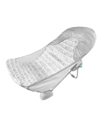 Ingenuity Foldaway 2-Position Baby Bath Seat, Adjustable Support for Sink or Bathtub, Ages 0-6 Months up to 20 Pounds, Machine-Washable Sling