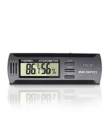 Inkbird ITH-10 Digital Hygrometer Humidity Meter Temperature Humidity | Monitor Hygrometer Thermometer for Humidor Guitar Room Wine Celler Indoor Home Office Reptile