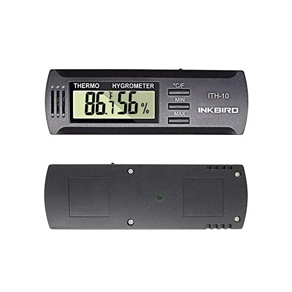 Inkbird ITH-10 Digital Hygrometer Humidity Meter Temperature Humidity | Monitor Hygrometer Thermometer for Humidor Guitar Room Wine Celler Indoor Home Office Reptile