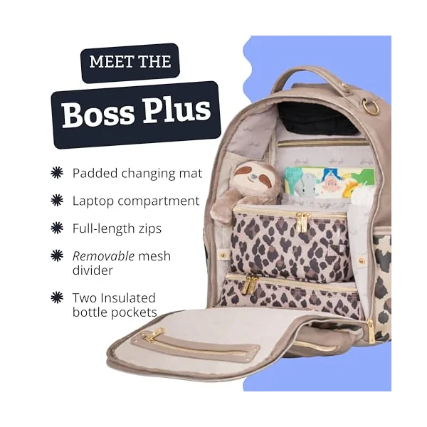 Itzy Ritzy Baby Changing Bag Backpack | Large Nappy Bag with Changing Mat | Big Enough for Their World, Organised for Yours | 19 Pockets, Insulated Bottle Holders, Pram Straps | Diaper Pack