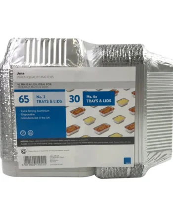 Jena Mixed Foil Trays and Lids, Pack of 95