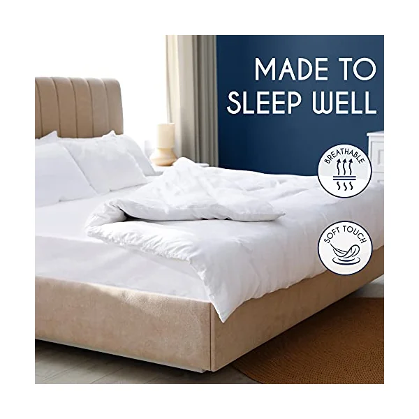 Jersey Cotton Fitted Sheets - For Mattress 70 x 160 x 12 cm, for Baby Bed, Certified Free from Chemical Products (OEKO TEX), White, Fitted Sheets with Elastic