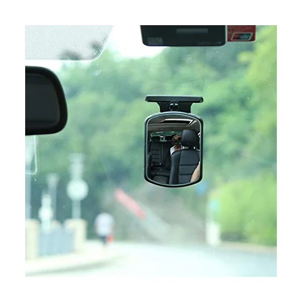 JINGLING Car Rotating Baby Rearview Mirror, Safely Observe Child In Rear Facing Car Seat, Universal Fit, Adjustable, Rotatable