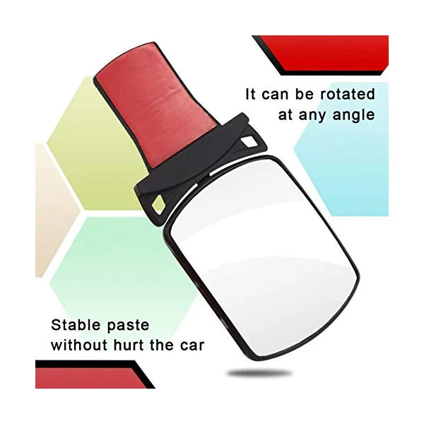 JINGLING Car Rotating Baby Rearview Mirror, Safely Observe Child In Rear Facing Car Seat, Universal Fit, Adjustable, Rotatable