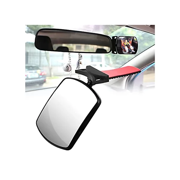 JNNJ Baby Backseat Mirror - Convex Wide Angle HD Clear Mirror for Observing Rear Row in Truck Van