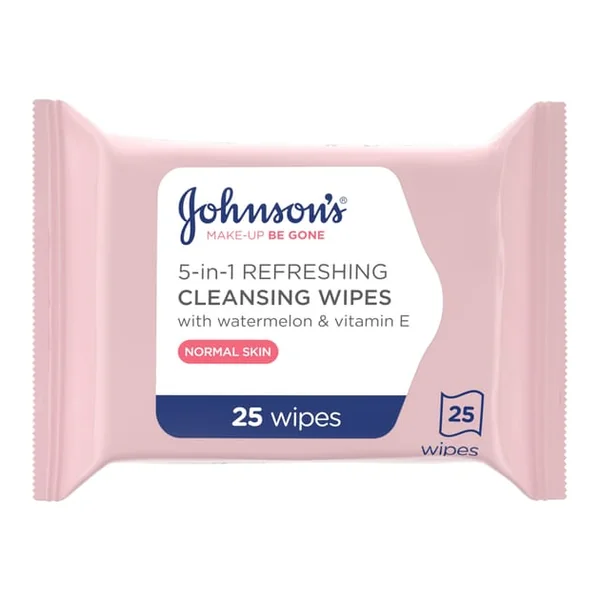 Johnsons Make-Up Be Gone 5-in-1 Refreshing Cleansing Wipes 25s