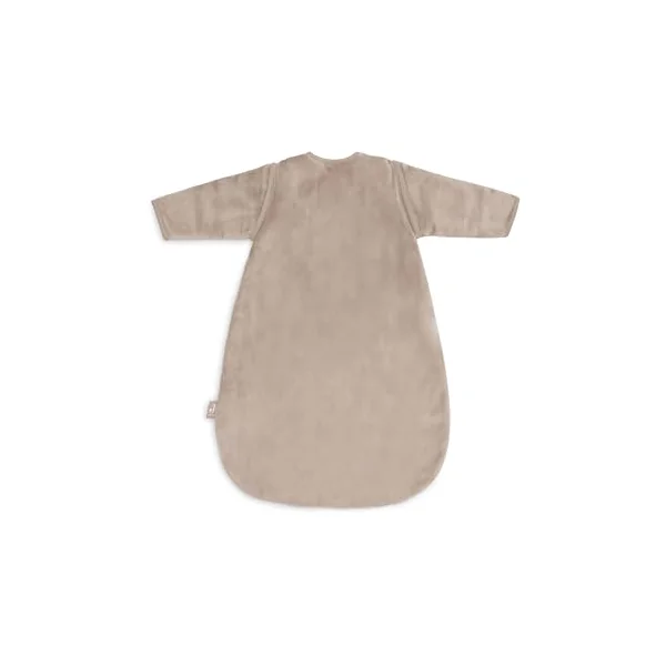 Jollein Baby Sleeping Bag Round - 60 cm - Cotton - 2.5 to 3.5 TOG - Detachable Sleeves - Oeko-TEX Certified - Baby Sleeping Bag - Winter Sleeping Bag - Also for Spring & Autumn - Milky Coffee