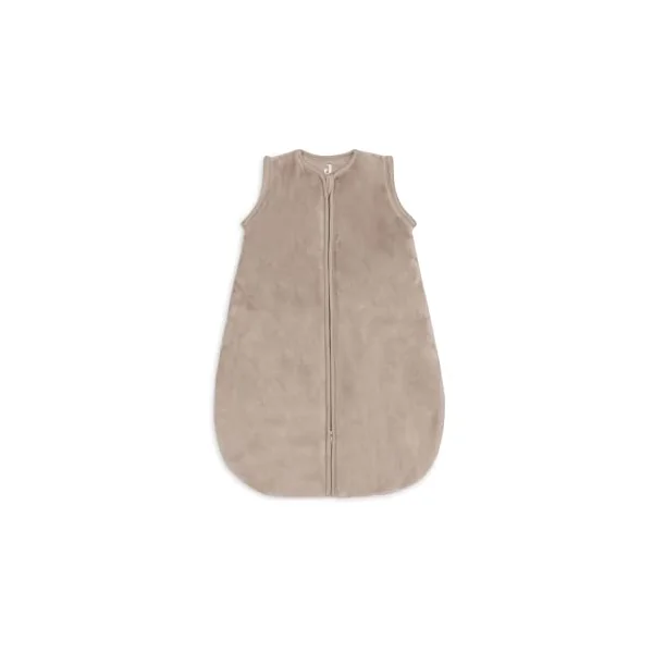 Jollein Baby Sleeping Bag Round - 60 cm - Cotton - 2.5 to 3.5 TOG - Detachable Sleeves - Oeko-TEX Certified - Baby Sleeping Bag - Winter Sleeping Bag - Also for Spring & Autumn - Milky Coffee